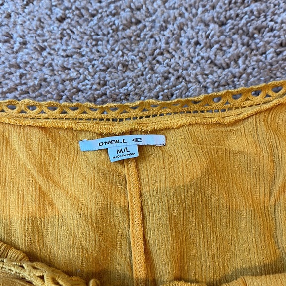 O’Neill burnt orange 🍊 halter romper cover up size medium/large - Picture 3 of 4